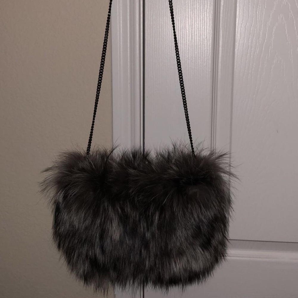 COPY - Fox Fur Muff Clutch Shoulder Bag